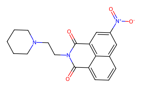 Naphthalimide, 2-(2-piperidinoethyl)-5-nitro- 54824-19-0